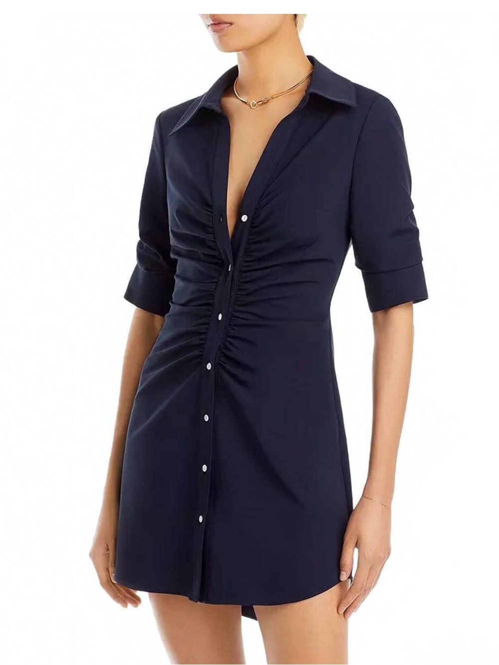 CINQ A SEPT mini elina dress in blue size 4